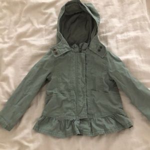 Old Navy Green Ruffle Jacket